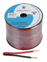 KAB0388 Kabel gonikowy CCA 0.35mm czarno-czer