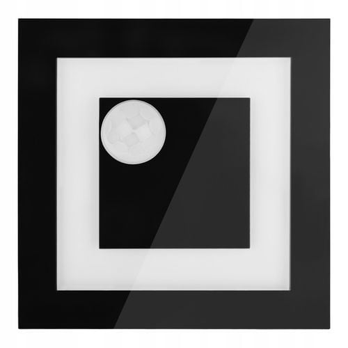 Oprawa schodowa LAMPKA z CZUJNIKIEM RUCHU ZMIERZCHU LED 230V CZARNA ZIMNA na Arena.pl