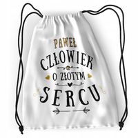 Plecak Dla Pawła Sportowy Szkolny Worek Torba Z Nadrukiem Ze Zdjęciem