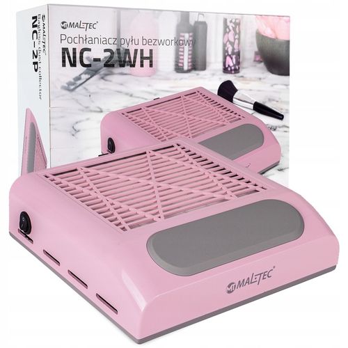 POCHŁANIACZ PYŁU DO PAZNOKCI BEZWORKOWY KASETOWY FILTR 80W RÓŻOWY na Arena.pl