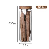 Pojemnik Do Przechowywania Żywności Z Bambusową Pokrywką 1250ML