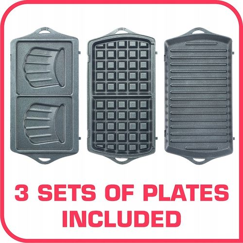 Opiekacz Gofrownica Panini do kanapek 3w1 TEFAL Break Time SW6148 na Arena.pl