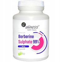 Aliness Berberine Sulphate 99% 400 mg 60 kaps. na metabolizm i ciśnienie