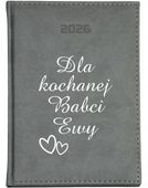 KALENDARZ A5 2026 DZIENNY KSIĄŻKOWY NADRUK UV DLA KOCHANEJ BABCI + IMIĘ