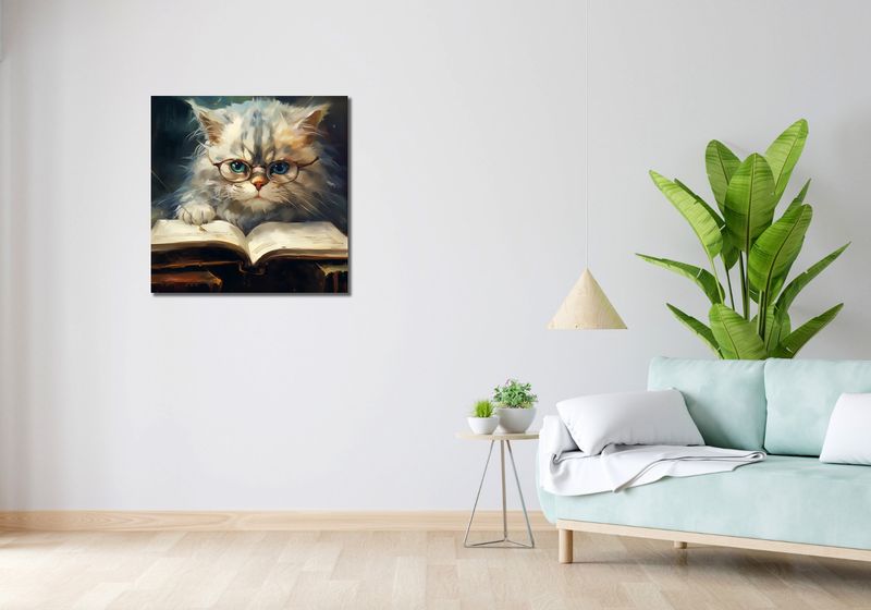 Obraz 70x70cm Ucz Się Ucz zdjęcie 2