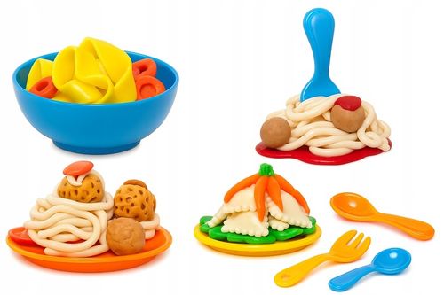 Ciastolina makaron maszynka ciasto masa plastyczna zestaw kreatywny 18w1 na Arena.pl