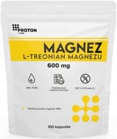 PROTON LABS L-treonian Magnezu 600mg 100 kapsułek Czysty Treonian Threonate