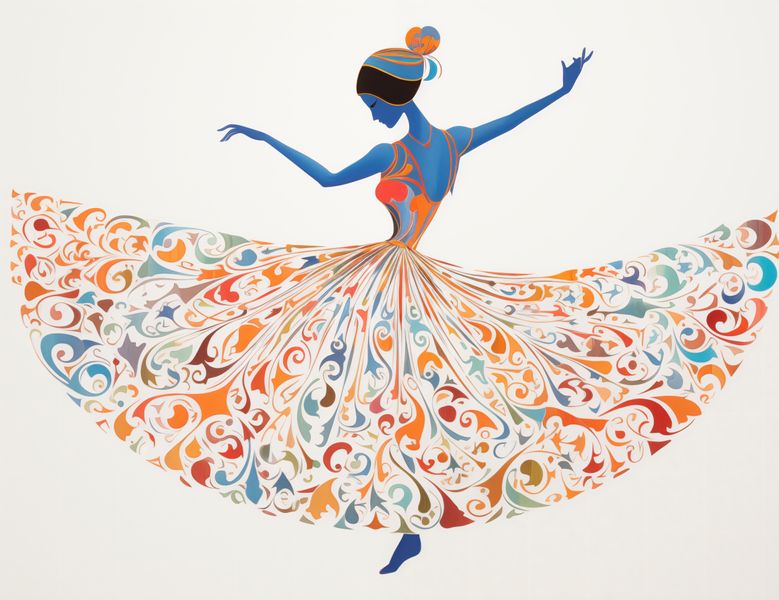 Plakat 65x50cm Wirująca Balerina zdjęcie 1