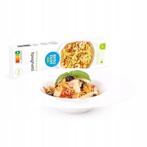 Proteinowy makaron spaghetti o wysokiej zawartości białka i błonnika, na Arena.pl