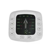 Elektrostymulator mięśni nerwów ems tens mocny zestaw z końcówkami