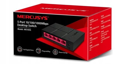 Switch 5 PORT GIGABIT Rozdzielacz Sieci LAN 1gb ENERGOOSZCZĘDNY TP LINK 5x na Arena.pl
