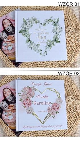 Księga gości karty białe na urodziny rocznice nietypowe okazje na Arena.pl