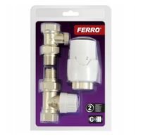 ZESTAW TERMOSTATYCZNY FERRO GŁOWICA+ZAWORY PROSTY ZTM20