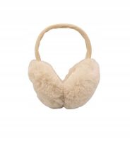 Mięciutkie pluszowe nauszniki rozmiar uniwersalny beżowy MF337329