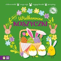 KSIĄŻECZKA WYPYCHANKI WIELKANOCNE KOSZYCZKI ZIELONA SOWA