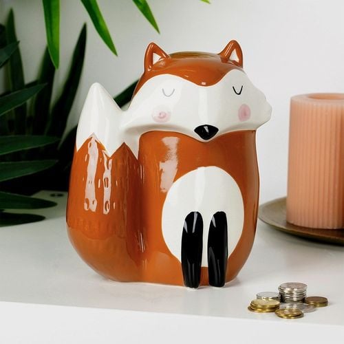 Skarbonka ceramiczna lis na Arena.pl