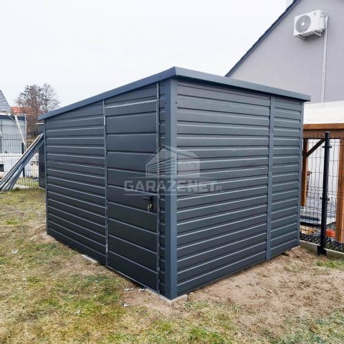 DOMEK OGRODOWY - SCHOWEK 2,5X2,5 DRZWI ANTRACYT DG361 na Arena.pl