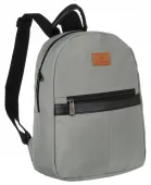 plecak damski lorenti szary miejski sportowy z poliestru