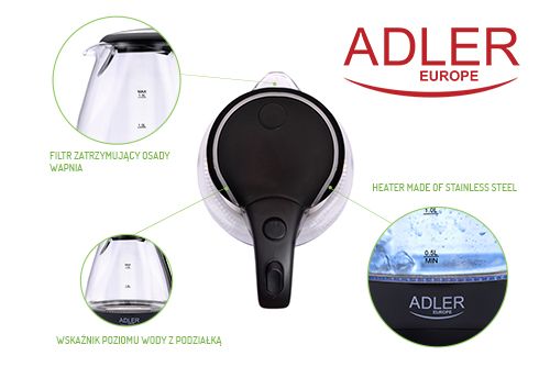 AD 1224 Czajnik szklany 1,5 L zdjęcie 8