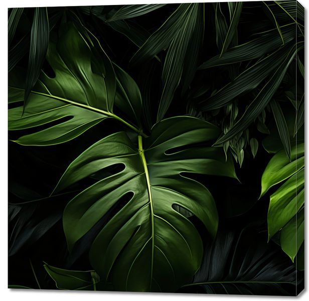 Obraz 100x100cm Zielony Szept zdjęcie 1