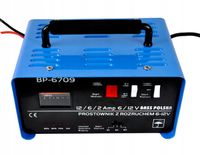 PROSTOWNIK SAMOCHODOWY 6V 12V 12A Z ROZRUCHEM BOOSTER ROZRUCH 75A