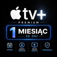 APPLE TV+ | 1 MIESIĄC | 30 DNI | KONTO PREMIUM | PEŁNA WERSJA | GWARANCJA
