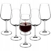 KIELISZKI DO WINA CZERWONEGO KOMPLET 6 SZT 450ML