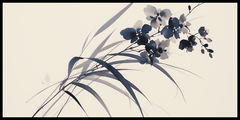 Plakat 91,3x44,5cm Orchidea w Sepii zdjęcie 2