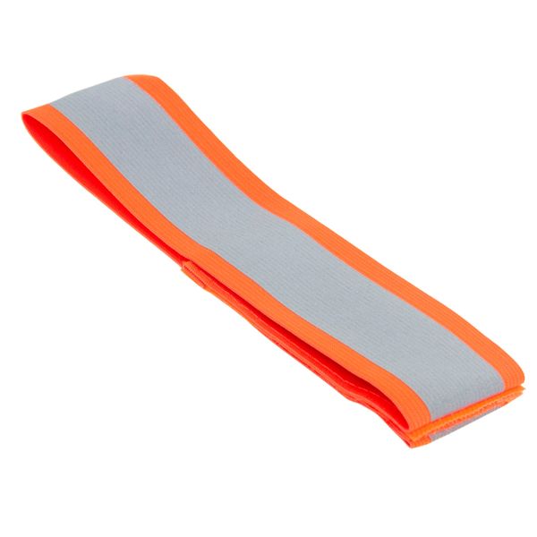 Pomarańczowa Opaska Odblaskowa Do Biegania Na Rower Na Rękę Ramię Rzep zdjęcie 2