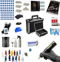 Nowoczesny Zestaw Do Tatuażu z Maszynką Pen na Baterie Pen Kompletny Green