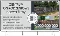 BANER REKLAMOWY na siatce mesh 200x100 cm gotowy projekt OGRODZENIA BRAMY