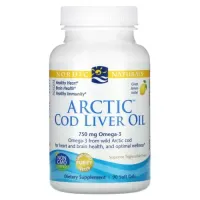 Nordic: Arctic Cod Liver Oil 750mg Lemon 90 Kaps