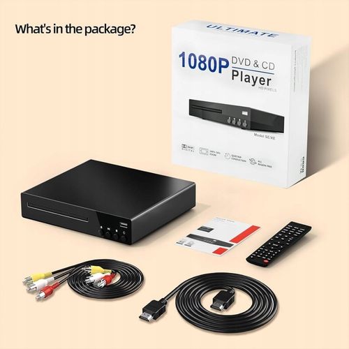 Odtwarzacz DVD i CD, HDMI 1080P dla wszystkich regionów obsługa PAL/NTSC na Arena.pl