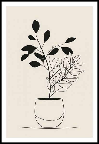 Plakat 56,6x86,4cm Prostota Doniczki zdjęcie 3