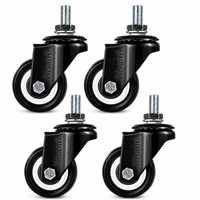 4x KÓŁKO JEZDNE OBROTOWE KÓŁKO 50MM PRZEMYSŁOWE MAGAZYNOWE M10 BISANTI PVC