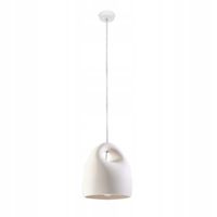 Sollux Lighting Lampa Wisząca BUKANO Biała Ceramiczna E27 60W IP20
