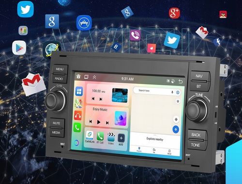 RADIO SAMOCHODOWE do FORD KUGA S-MAX C-MAX CARPLAY 4GB RDS GPS WIFI ANDROID na Arena.pl