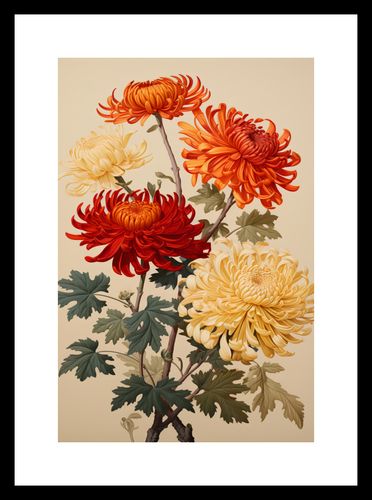 Plakat 20x30cm Tańczące Chryzantemy na Arena.pl