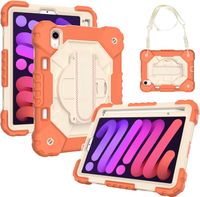 Etui do iPad Mini 6 8.3" z Podstawką i Paskiem na Ramię Pomarańczowe