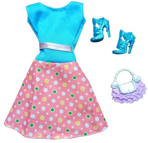 Ubranka dla Lalek SUKNIA BUTY TOREBKA sukienka #A1 na Arena.pl