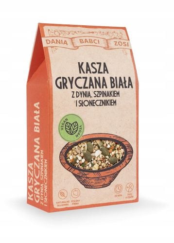 DANIA BABCI ZOSI - KASZA gryczana biała z dynią, szpinakiem i słonecznikiem 250g na Arena.pl