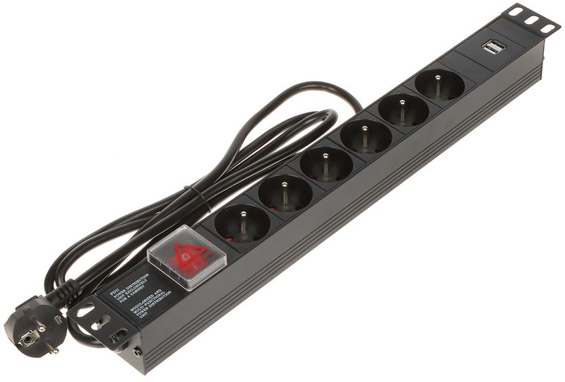 LISTWA ZASILAJĄCA PD-6/R-USB zdjęcie 5