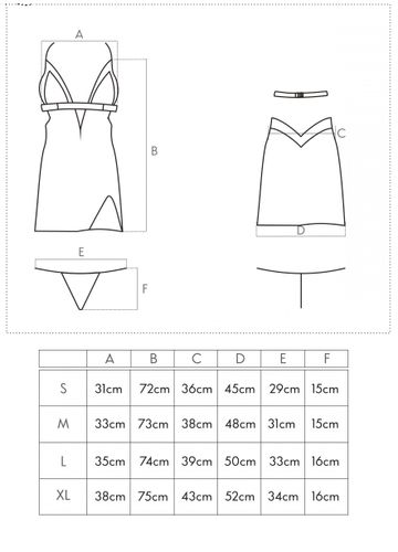 KOSZULKA NOCNA SATYNOWA CZARNA STRINGI XL na Arena.pl