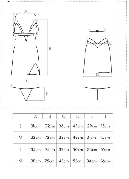 KOSZULKA NOCNA SATYNOWA CZARNA STRINGI XL zdjęcie 4