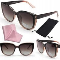 OKULARY PRZECIWSŁONECZNE DAMSKIE POLARZONE MUCHY POLARYZACYJNE UV400 LATO