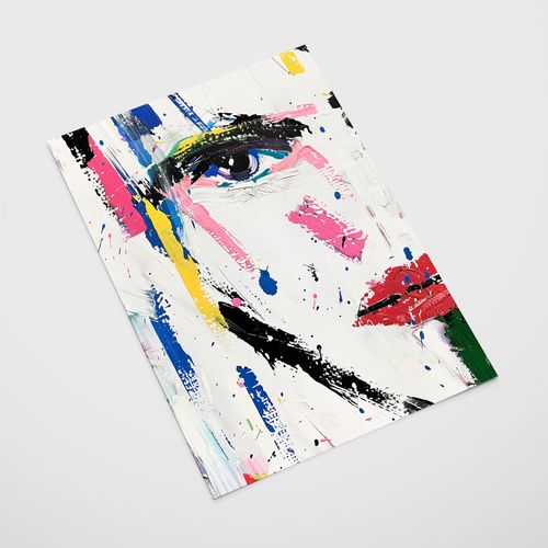 Plakat abstrakcja portret twarz 50x70 cm na Arena.pl