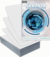 Ulotki A5 reklamowe firmowe 100 szt wiele wzorów do wyboru PRALNIA