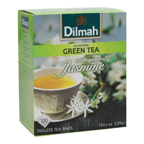Dilmah Zielona herbata jaśminowa 100 x 1,5 g zdjęcie 7