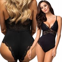 Obsessive Piękne Body Dekolt z Koronką na Prezent Love S/M 810-TED Czarne