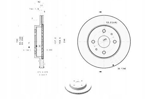 TARCZA HAM PRZOD 246X17 V BREMBO na Arena.pl